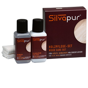SILVAPUR® Holzpflege-Set für geölte, gewachste Holzoberflächen