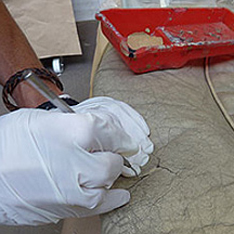 Reparaturen Brandloch, Schnitte, Risse, Absch�rfungen