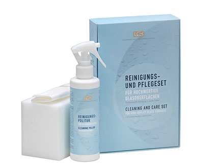 Reinigungs- und Pflegeset f�r Glasoberfl�chen