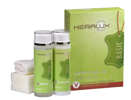 KERALUX� Lederpflege-Set V f�r Lederarten mit Vintage-Effekt 
