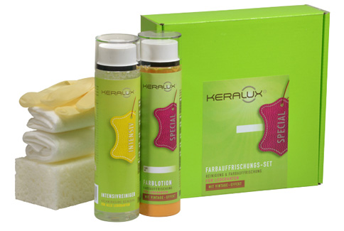 KERALUX� Farbauffrischungs-Set V f�r Leder mit Vintage-Effekt<br />Standard/Farbkarte 