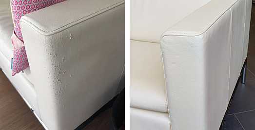 Leder Teilbezug mit Farbanpassung oder Neubezug